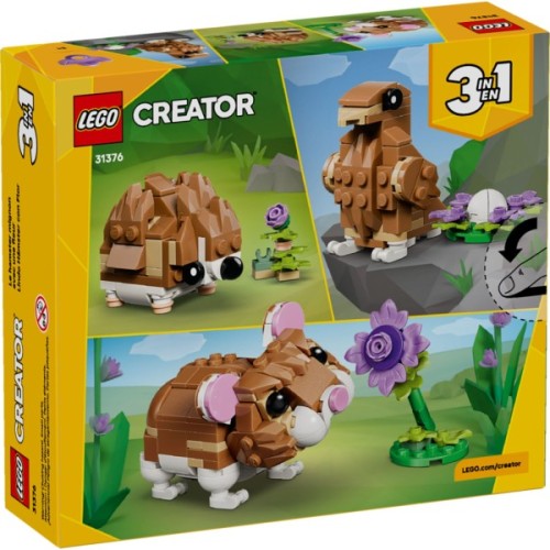 Конструктор LEGO Creator Чарівний хом'як з квіткою (31376)