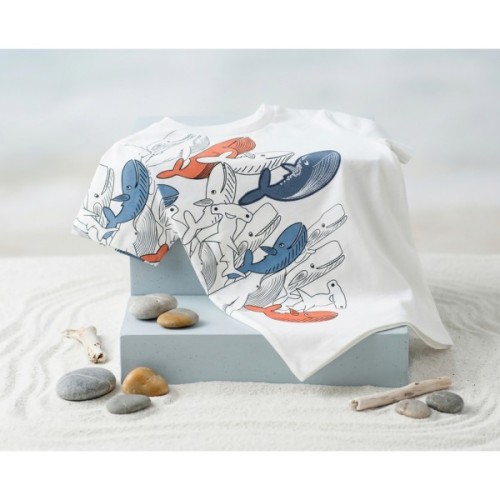 Футболка дитяча Breeze з китами (21773-116B-cream)