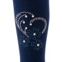 Колготки дитячі BNM з квітами зі страз (M0C0302-1183-11G-blue)