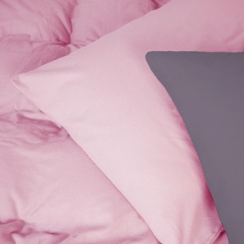 Постільна білизна MirSon 001-008 Ash grey/Pink Фланель 2x143x210 Сімейний (2200009660917)
