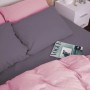 Постільна білизна MirSon 001-008 Ash grey/Pink Фланель 2x143x210 Сімейний (2200009660917)