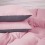 Постільна білизна MirSon 001-008 Ash grey/Pink Фланель 2x143x210 Сімейний (2200009660917)
