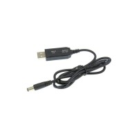 Кабель живлення USB to DC 5.5x2.1mm 12V 1.0m Dynamode (DM-USB-DC-5.5x2.1-12V)
