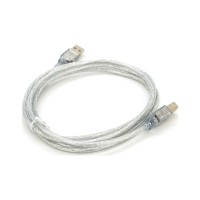 Кабель для принтера USB 2.0 AM/BM 1.8m transparent Voltronic (YT-AM/BM-1.8T)