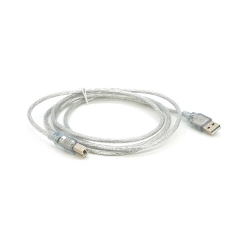 Кабель для принтера USB 2.0 AM/BM 1.8m transparent Voltronic (YT-AM/BM-1.8T)