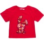 Футболка дитяча First kids із зайчиком (756-116G-red)