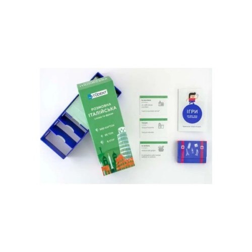 Навчальний набір English Student Картки для розмовної італійської мови, українська (41315843)