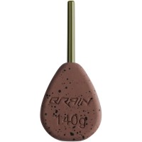 Грузило Brain In-Line Flat Lead 140g 2шт/уп Brown (1858.32.20)