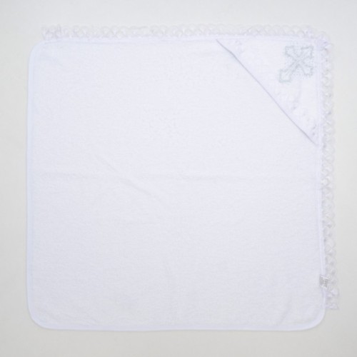 Крижма дитяча Mille з хрестиком (7701-white)