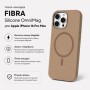 Чохол до мобільного телефона BeCover FIBRA Silicone OmniMag Apple iPhone 16 Pro Max Brown (716233)