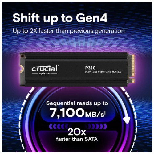 Накопичувач SSD M.2 2280 2TB P310 with heatsink Micron (CT2000P310SSD5)