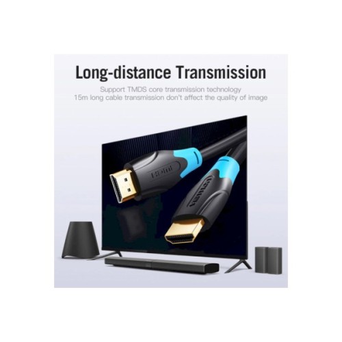 Кабель мультимедійний HDMI M to HDMI M 2.0m V2.0 4K30Hz Vention (AACBH)
