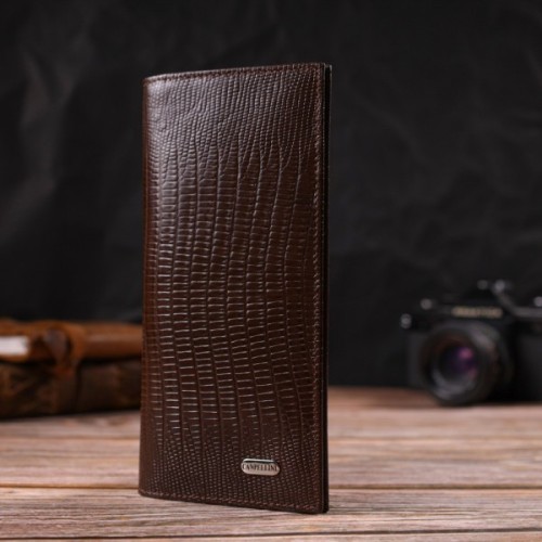 Гаманець Canpellini З натуральної шкіри Коричневий (21899)