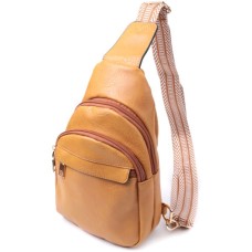 Сумка Vintage З отвором для навушників з екошкіри Жовта (22788)