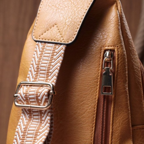 Сумка Vintage З отвором для навушників з екошкіри Жовта (22788)