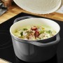 Каструля Tefal Air, з кришкою, 3.1л, алюміній, чорний (E2554404)