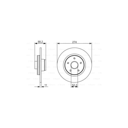 Гальмівний диск Bosch 0 986 479 695