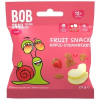Дитячі снеки Bob Snail фруктові яблуко-полуниця 20 г (1740853)