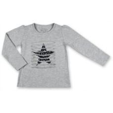 Кофта дитяча Breeze сіра меланж із зіркою (7979-92G-gray)