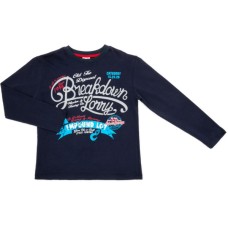 Кофта дитяча Breeze з написами (7076-140B-blue)