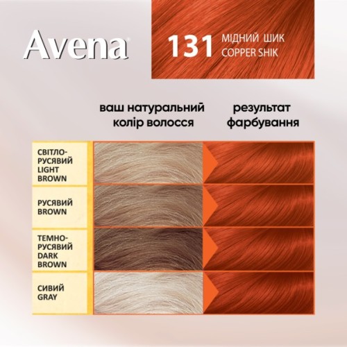 Фарба для волосся Acme Color Avena Gloss Color Стійка 131 - Мідний шик (4823115502742)