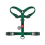 Шлея для собак WAUDOG Nylon Mono анатомічна H-подібна з QR паспортом, пластиковий фастекс, L зелена (545818)