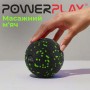 Масажний м'яч PowerPlay PP-4351 Epp Massage Ball (d10) Чорно/Зелений (PP-4351_Green_d10)