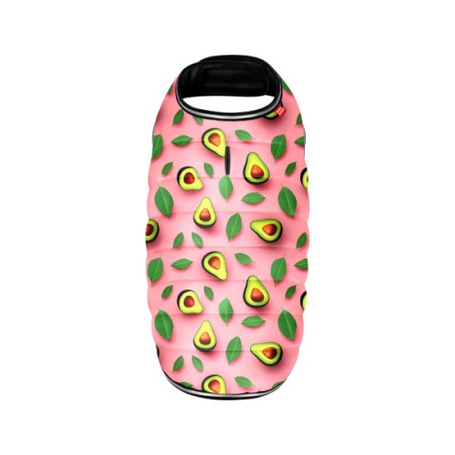 Курточка для тварин WAUDOG Clothes Накидка Авокадо на рожевому L (505-4051)