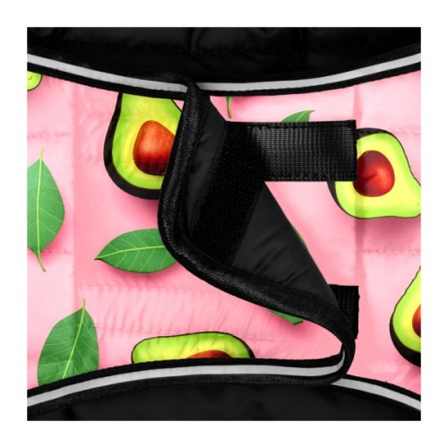 Курточка для тварин WAUDOG Clothes Накидка Авокадо на рожевому L (505-4051)