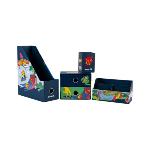 Настільний набір Kite Hot Wheels 4 предмети, картон (HW25-357)