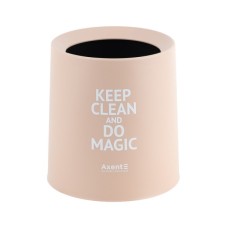 Кошик для паперів Axent Настільний контейнер для сміття, круглий, персиковий (2131-42-A)