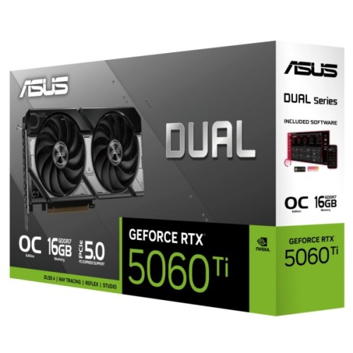 Відеокарта ASUS GeForce RTX5060Ti 16Gb DUAL OC (DUAL-RTX5060TI-O16G)