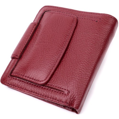 Гаманець ST Leather З натуральної шкіри Бордовий (22452)