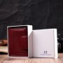Гаманець ST Leather З натуральної шкіри Бордовий (22452)