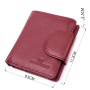 Гаманець ST Leather З натуральної шкіри Бордовий (22452)