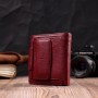 Гаманець ST Leather З натуральної шкіри Бордовий (22452)