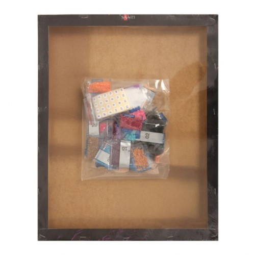 Картина по номерам Santi алмазна мозаїка "Білий лев", 40*50см на підрамнику (956065)