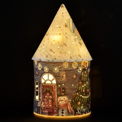 Прикраса декоративна YES! Fun Будиночок-світильник Картон LED 21см (801218)