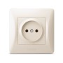 Розетка Videx BINERA 1ая кремова (VF-BNSK1-CR)