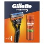 Набір косметики Gillette Fusion5 Станок для гоління чоловічий (бритва) з 1 змінним картриджем + Гель для гоління 200 мл (8700216534048)