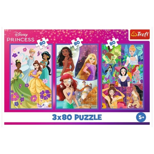 Пазл Trefl Princess Друзі принцес 3 х 80 елементів (5900511348842)