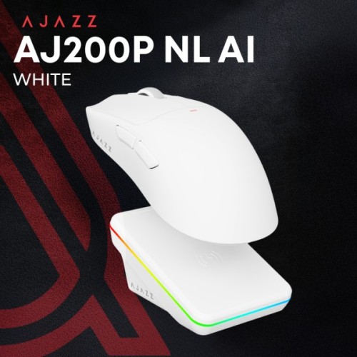 Мишка Ajazz AJ200P Wireless/Bluetooth/USB White (AJ200P-NL-AI-MC-W)