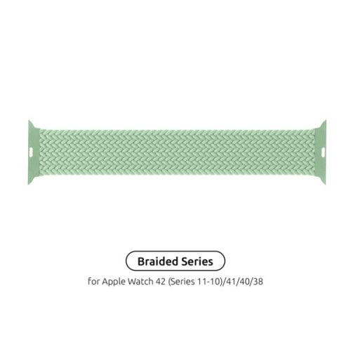 Ремінець до смарт-годинника Armorstandart Braided Solo Loop для Apple Watch 42 (Series 11-10)/41/40/38 Mint Size 2 (120 mm) (ARM64900)