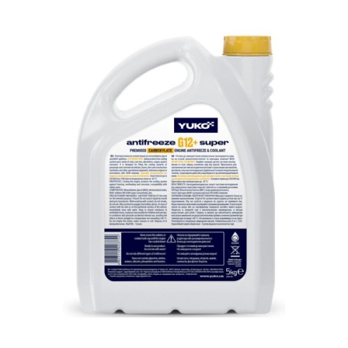 Антифриз Yuko -40 Super G12+ жовтий .5л (4823110403754)
