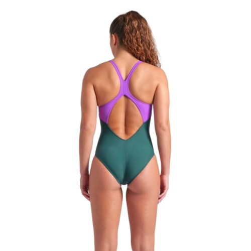 Купальник Arena Bright Glare Swimsuit V Back 008930-690 зелений 44 (3468337533696)