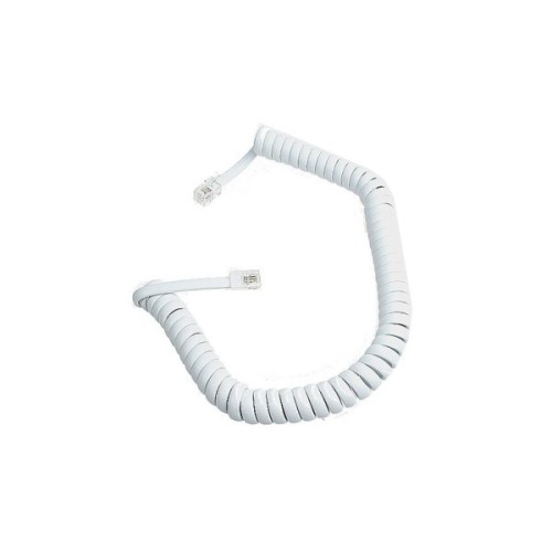 Кабель телефонний Atcom телефонный спиральный 2м RJ9 (17319)