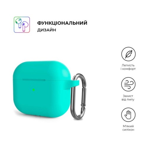Чохол для навушників Armorstandart Hang Case для Apple AirPods 3 Mint Green (ARM60316)