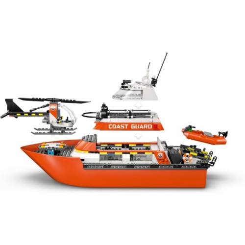 Конструктор LEGO City Рятувальний катер і гелікоптер берегової охорони (60504)
