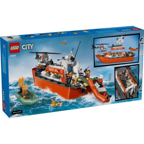 Конструктор LEGO City Рятувальний катер і гелікоптер берегової охорони (60504)