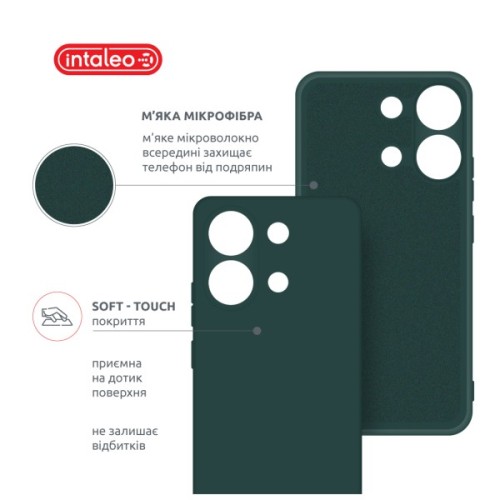 Чохол до мобільного телефона Intaleo Silicone Xiaomi Redmi Note 13 4G Dark Green (1283126601071)